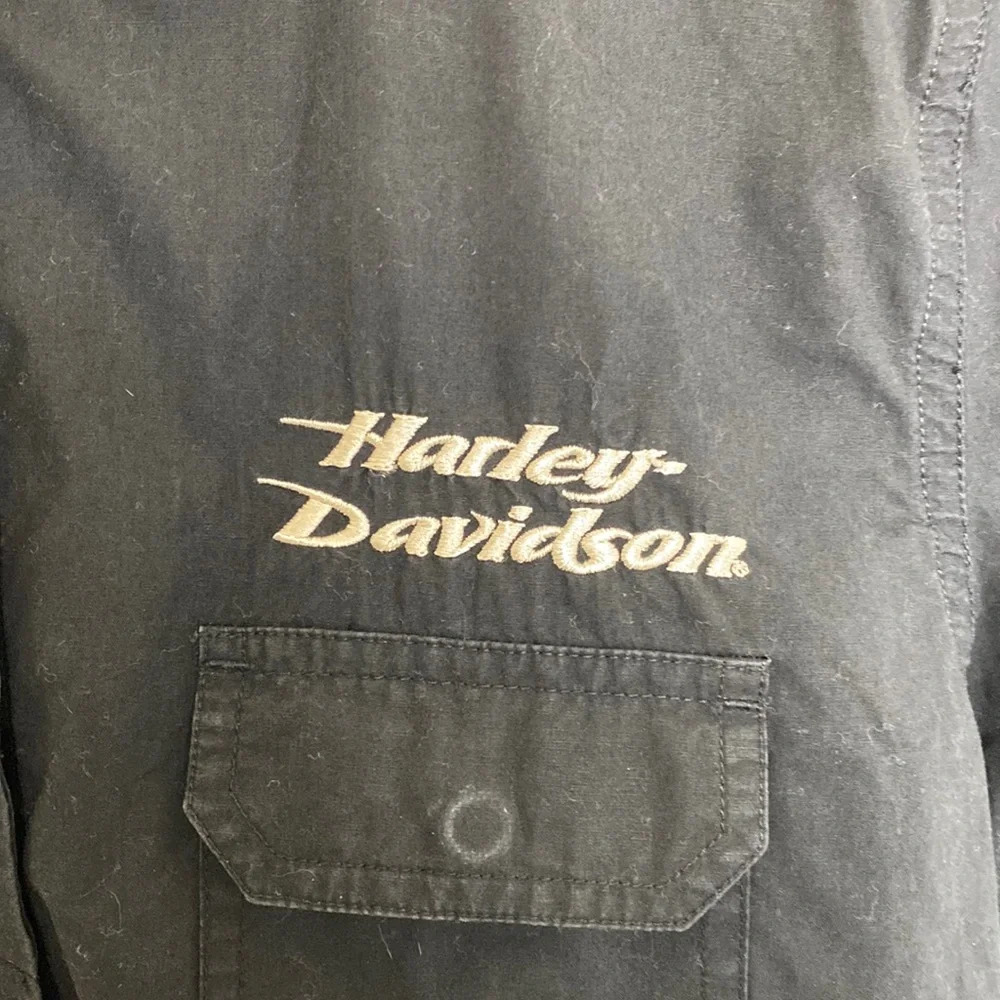 Harley Davidson Y2K Snap down long sleeve Shirt - Picture 4 of 10